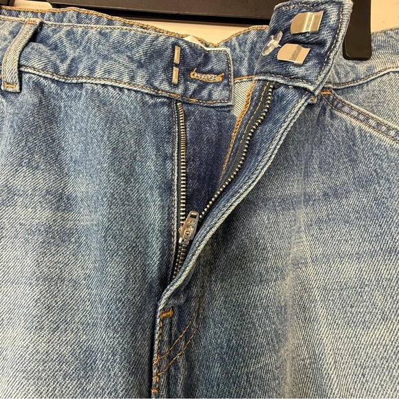 Ba&sh Vecchi Faded Wide Leg Jeans Women’s 8 US Mid Rise Light Wash Boho - Picture 7 of 17